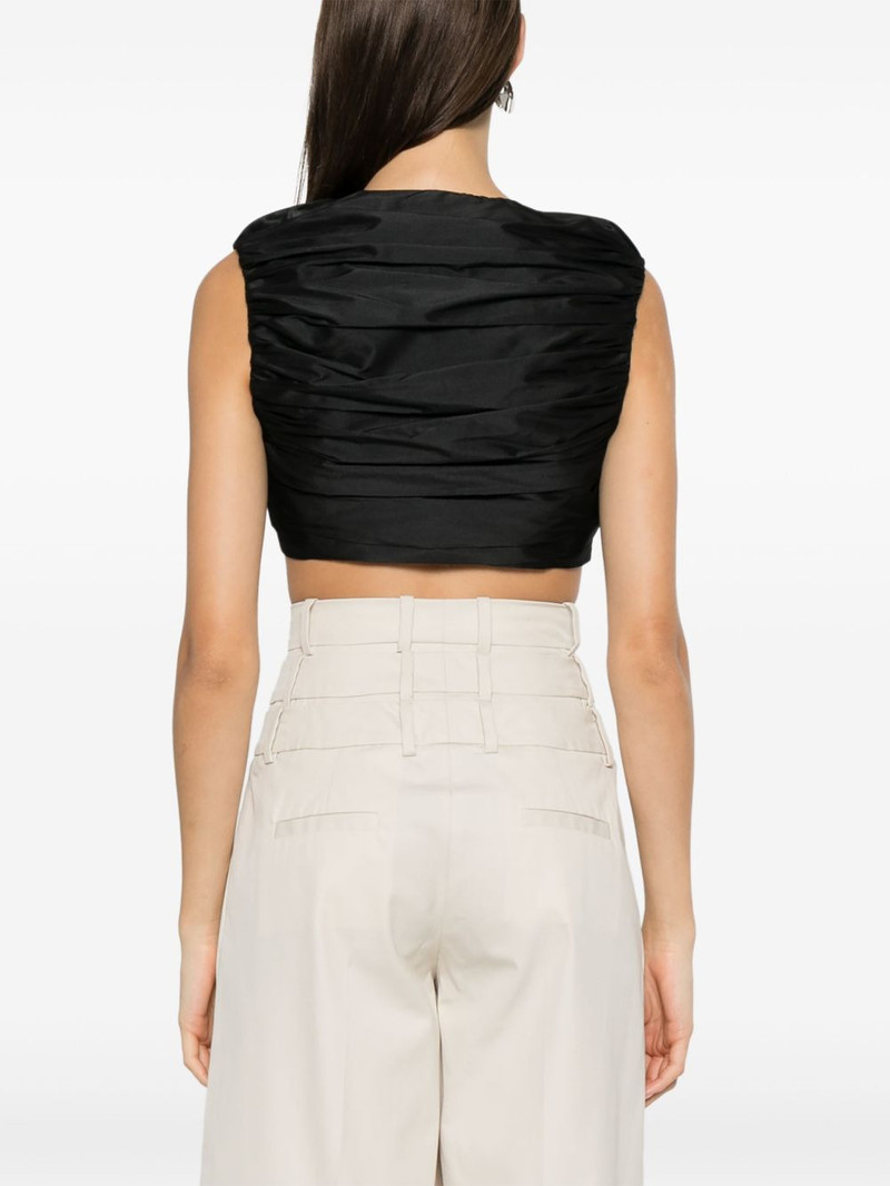 pleated cropped top 4