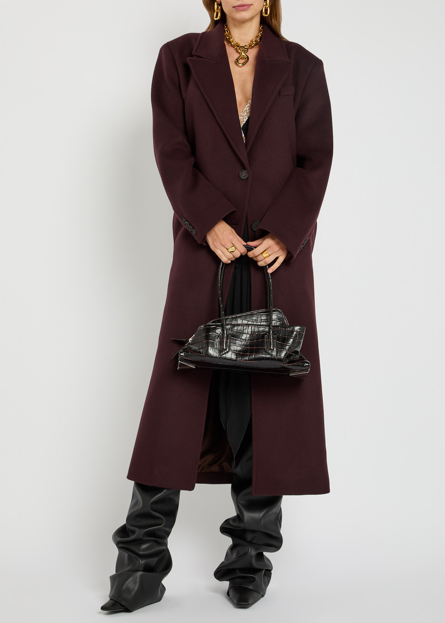 The Attico Belted Wool-blend Coat - 4