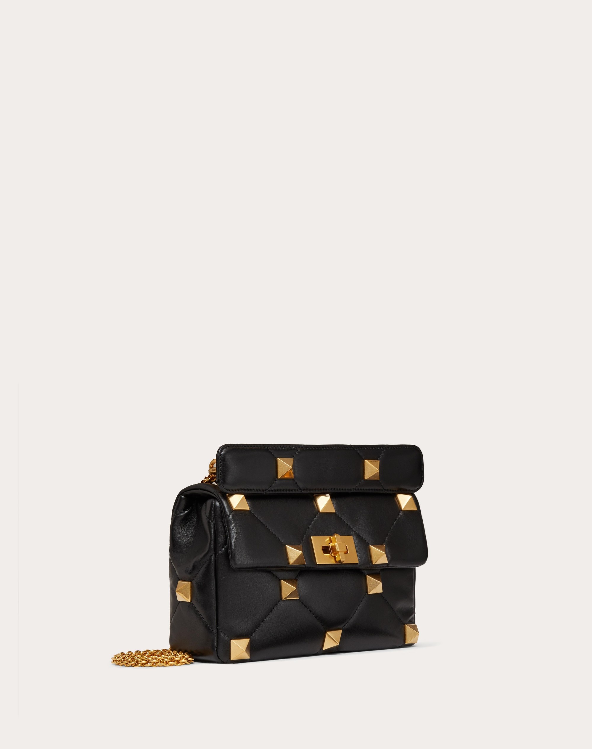 MEDIUM ROMAN STUD THE SHOULDER BAG IN NAPPA WITH CHAIN - 2