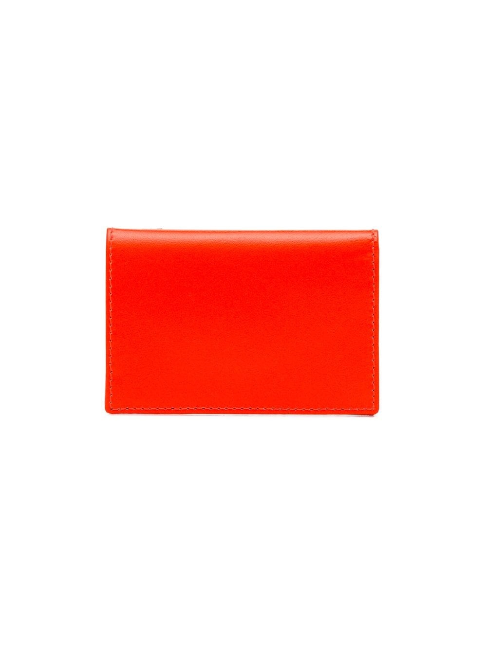 fluorescent orange leather wallet - 2