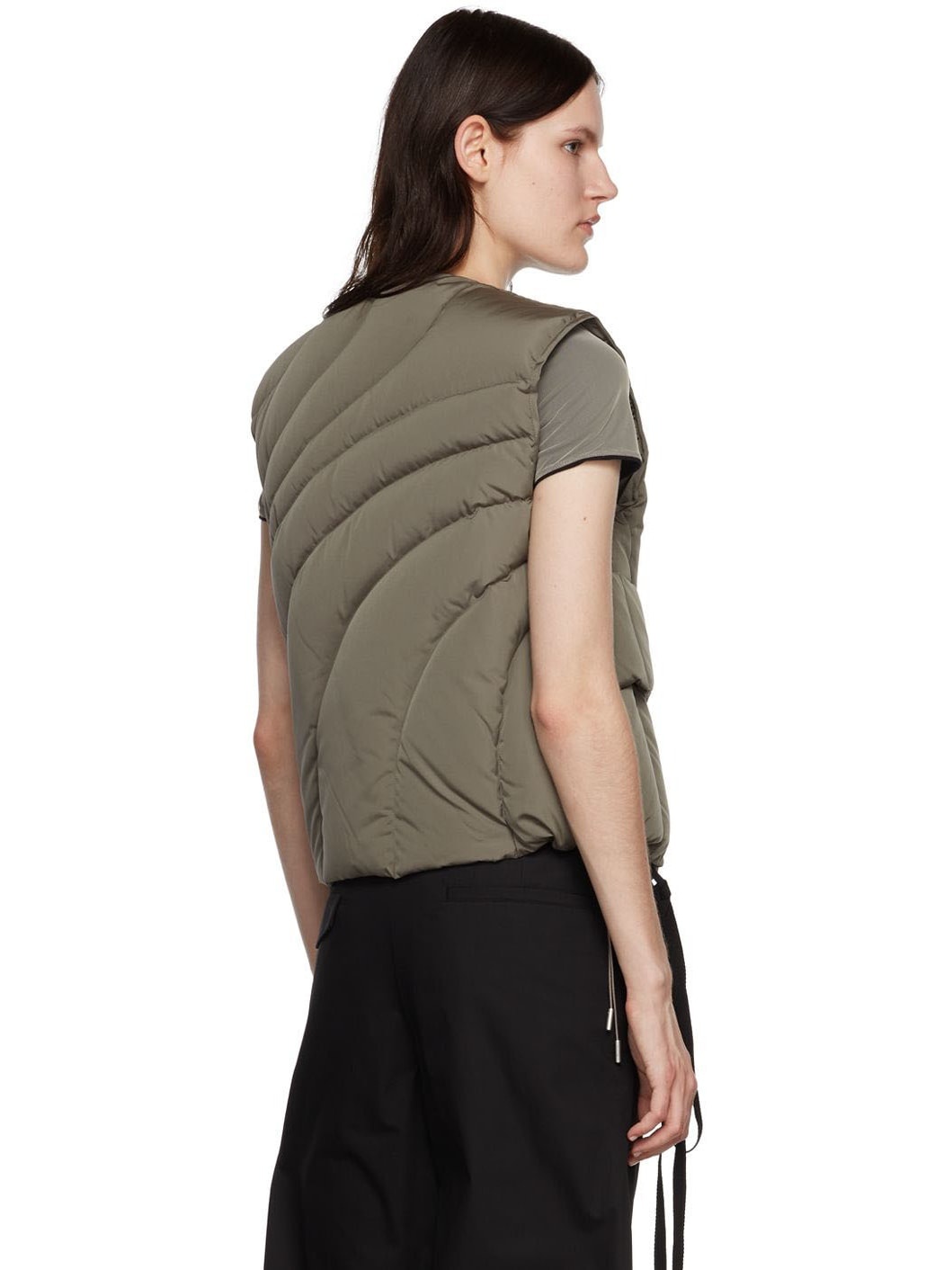SSENSE Exclusive Gray Down Vest - 3