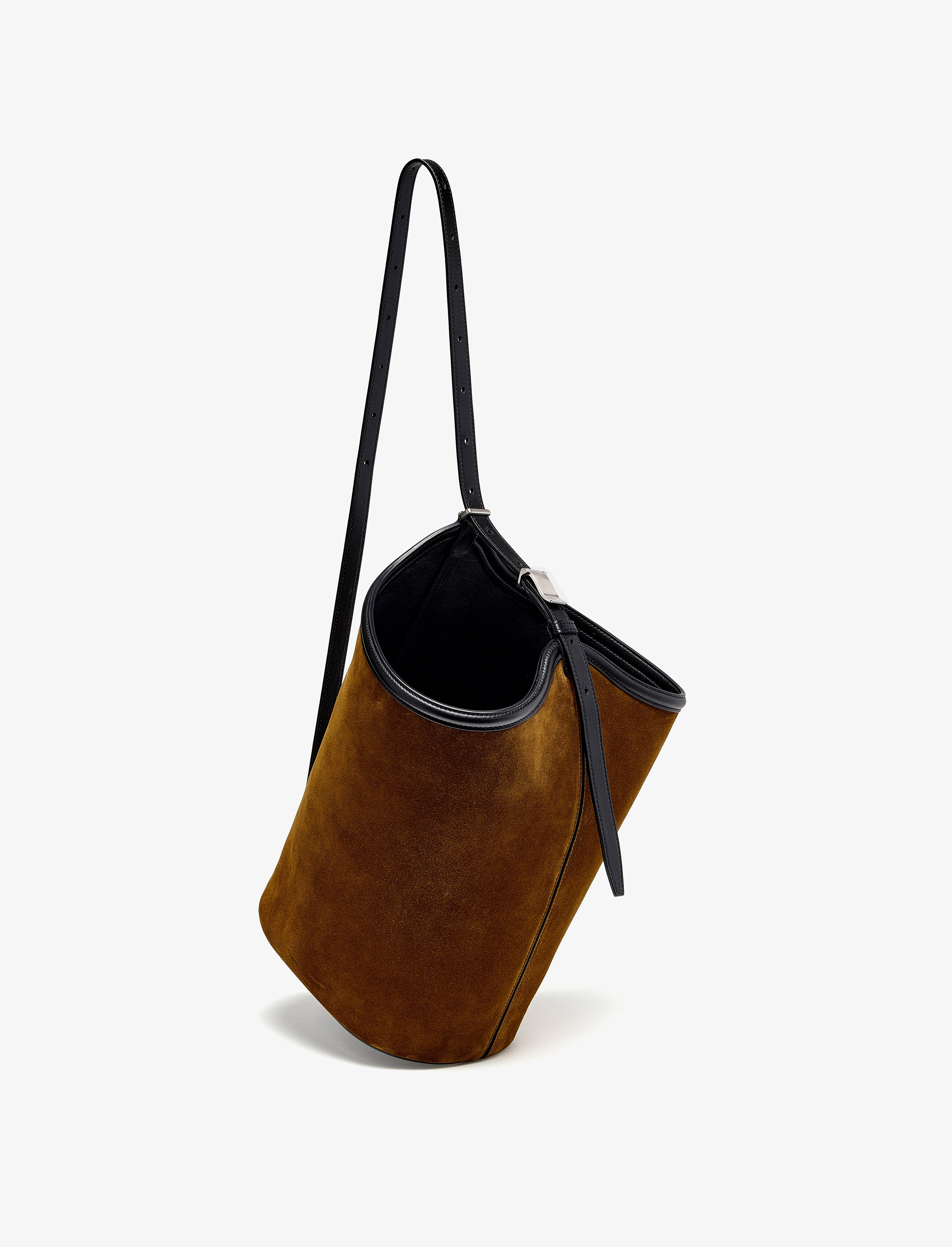 Brant Bucket Bag in Soft Suede - 5