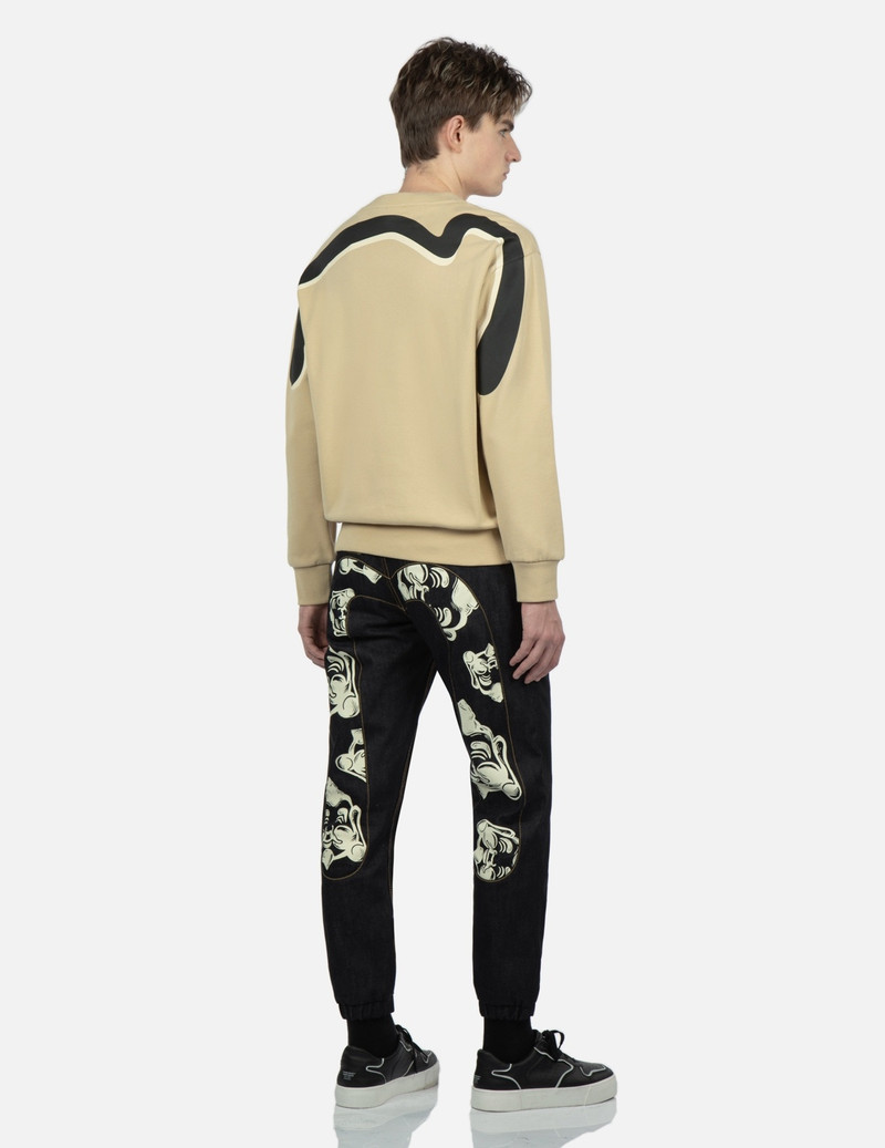 BRANDING JACQUARD DAICOCK INSERT DENIM JOGGER PANTS 3