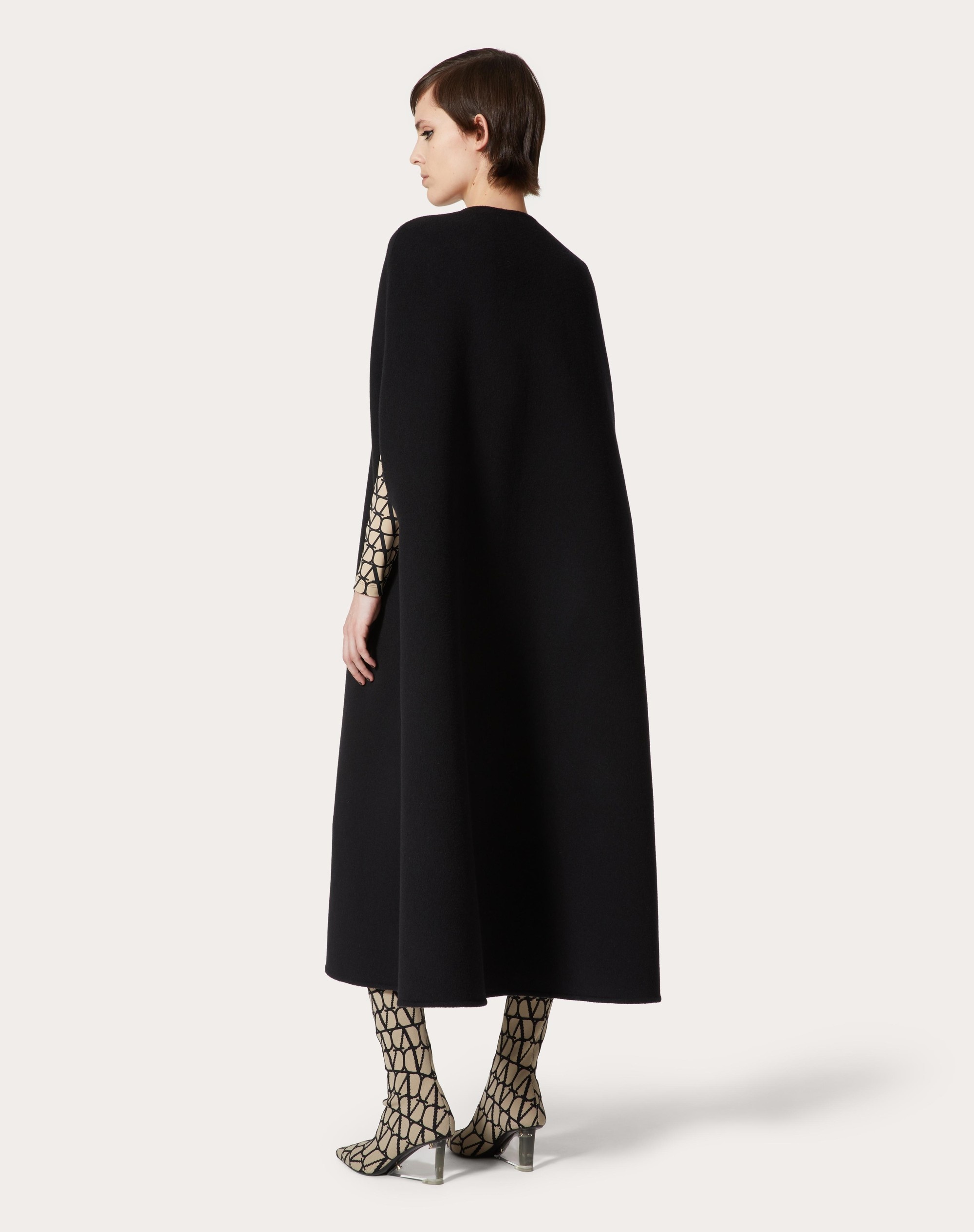 CAPE IN DOUBLE COAT TOILE ICONOGRAPHE - 4