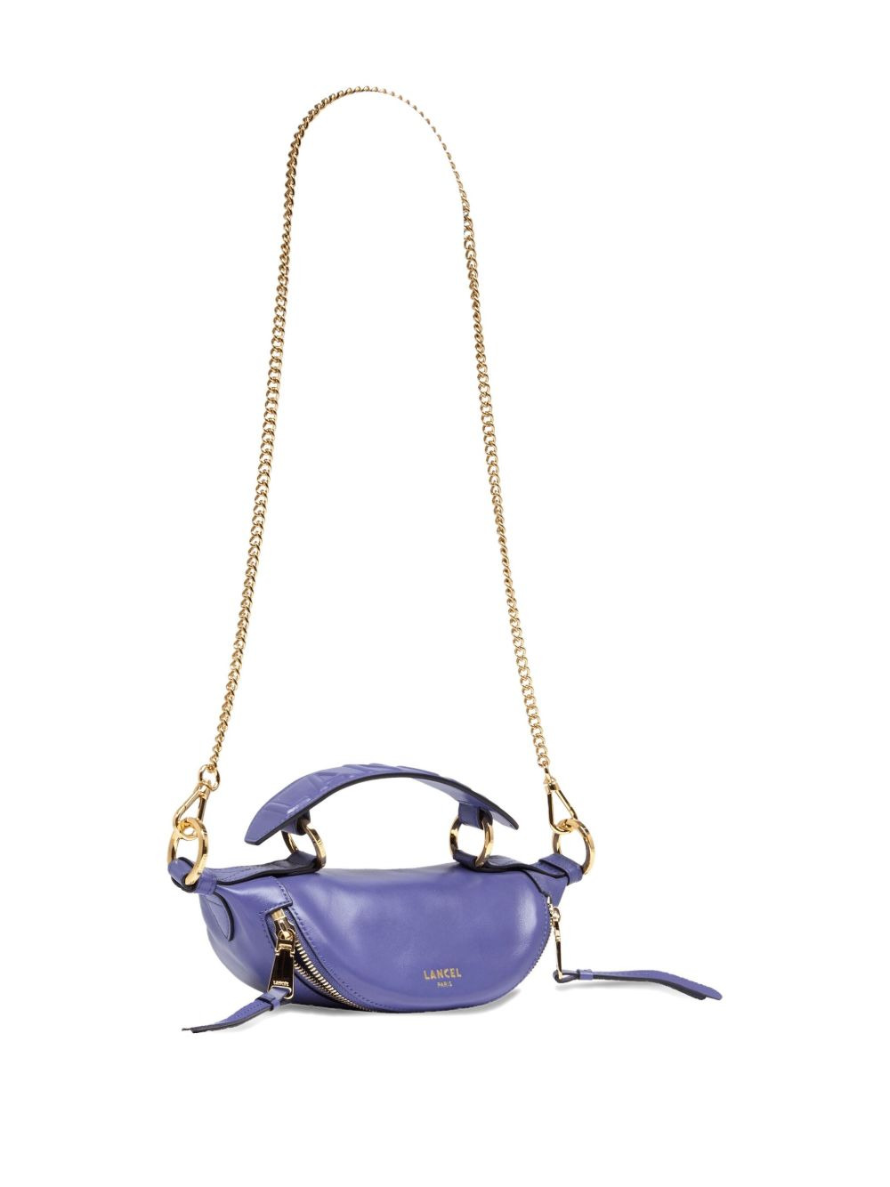 mini Origami curved leather crossbody bag - 5
