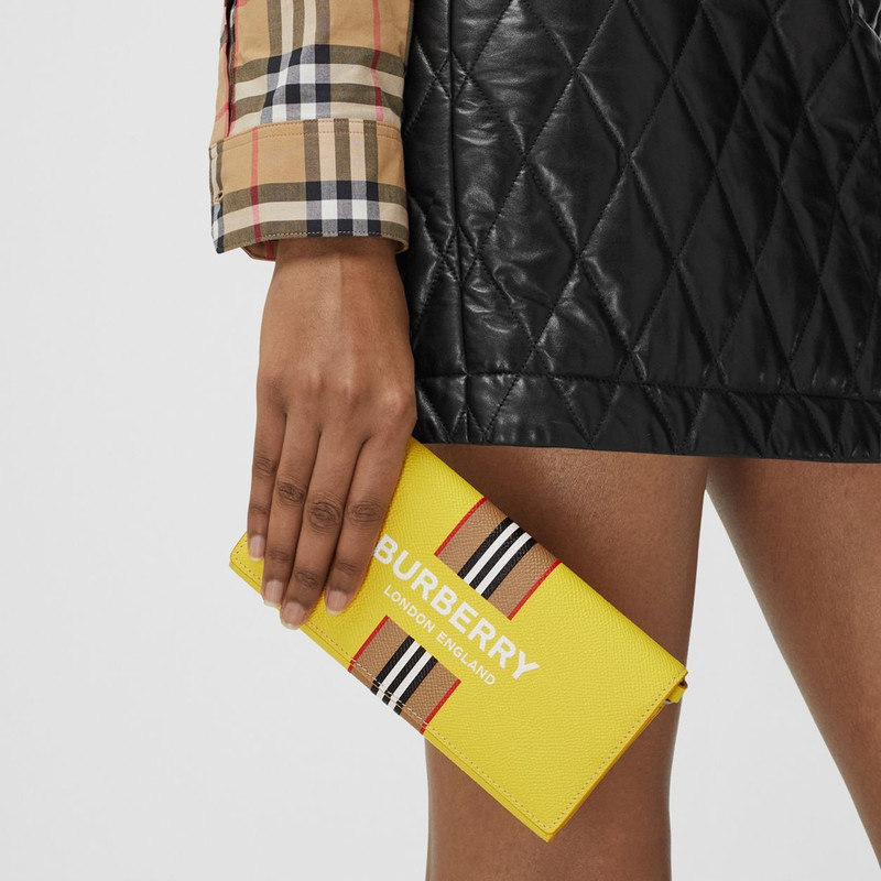 Logo Print Leather Wallet with Detachable Strap 11