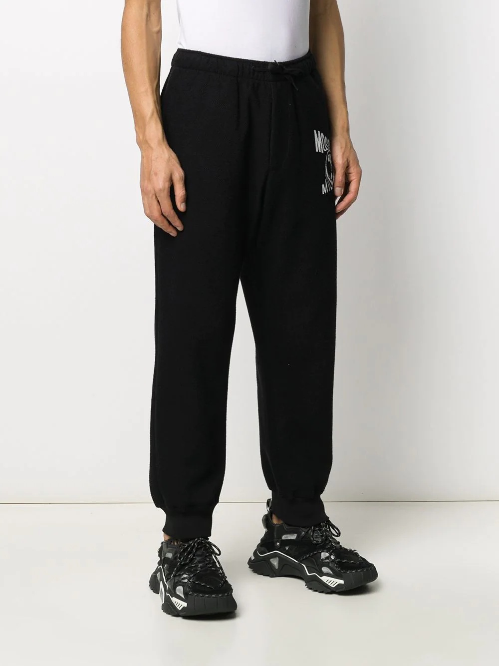 logo print track pants - 3