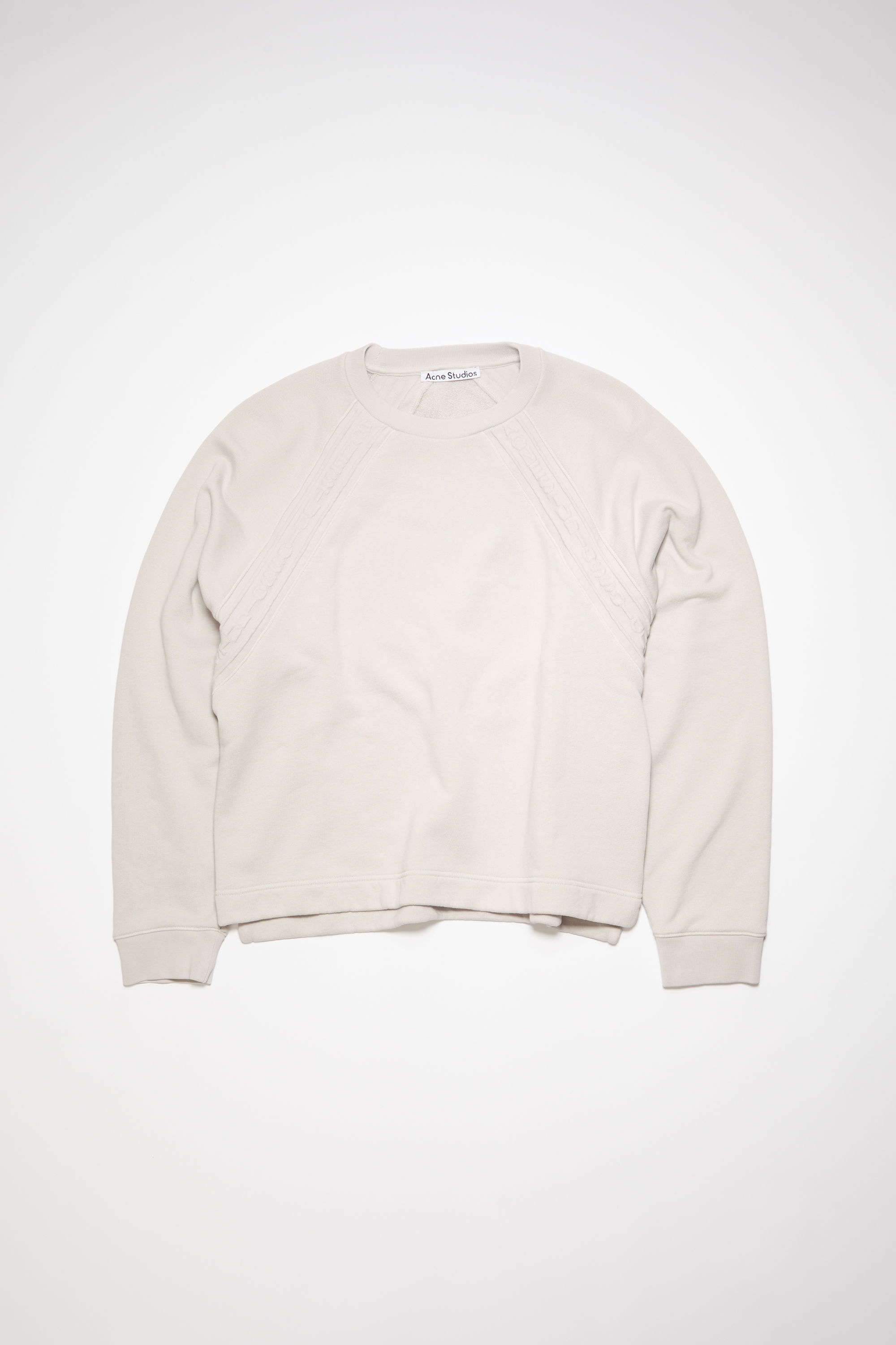 Logo tape sweatshirt - Cold white - 5