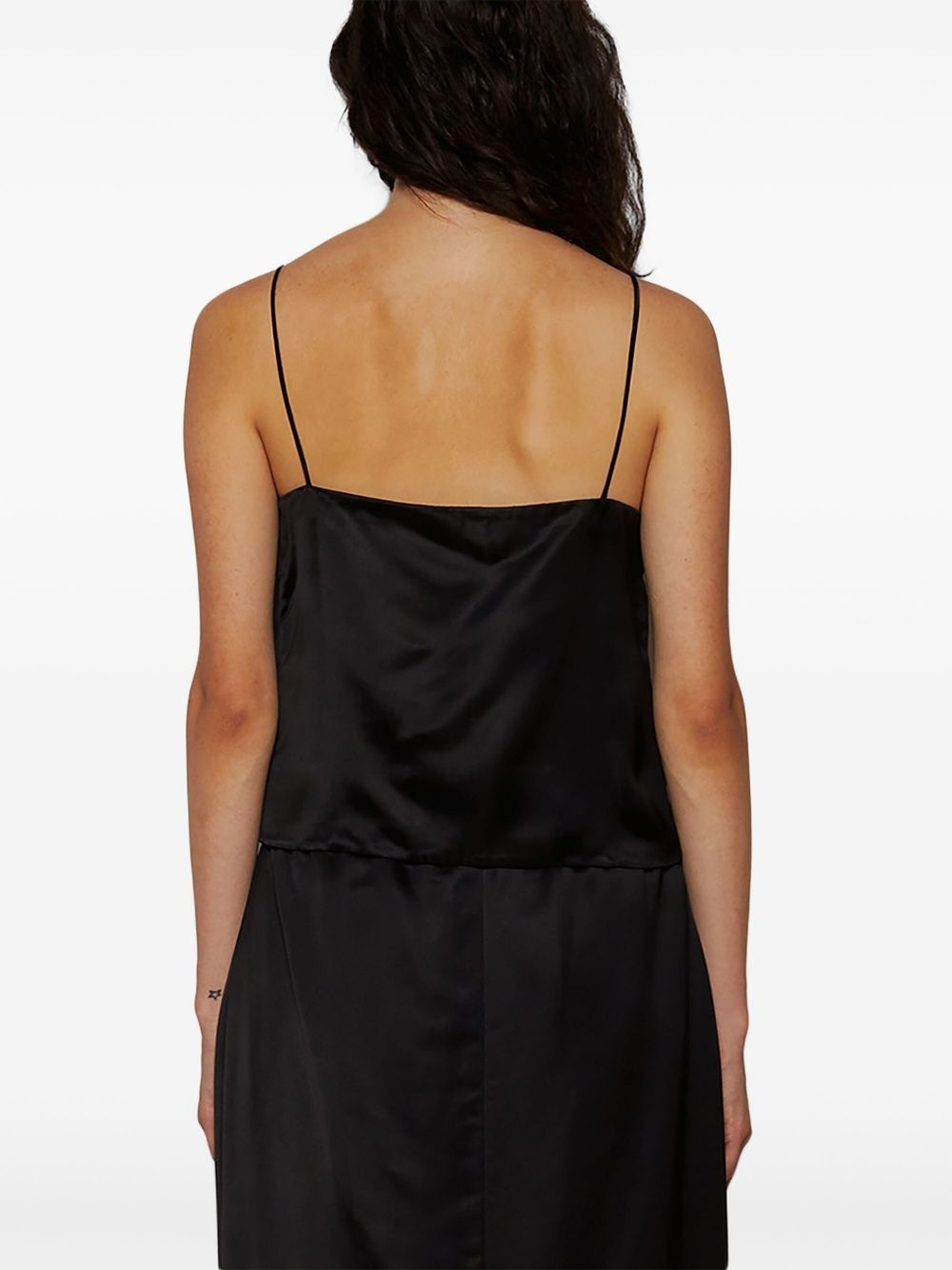 sleeveless satin top - 5