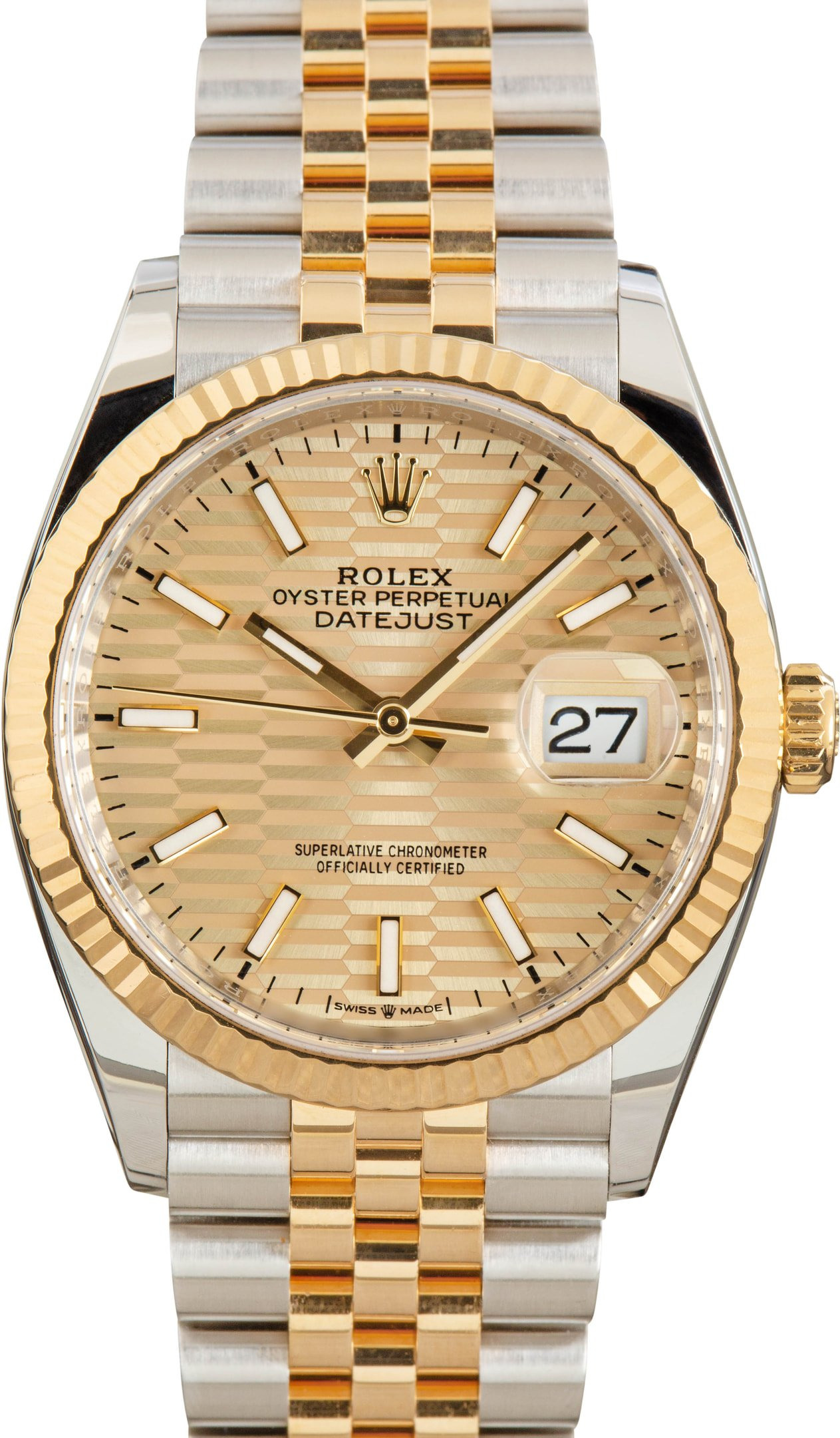 Rolex Datejust 36 Ref 126233 Fluted Motif Dial - 1