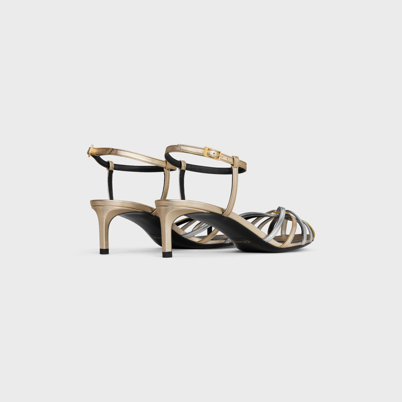 CELINE CELINE TRIOMPHE SANDAL in LAMINATED CALFSKIN outlook