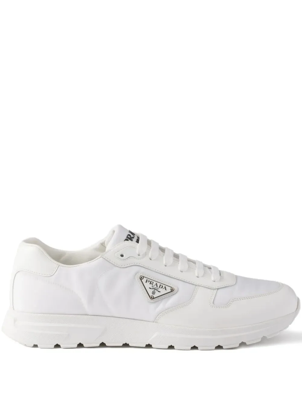Prada Men Prax 01 Re-Nylon And Brushed Leather Sneakers - 1