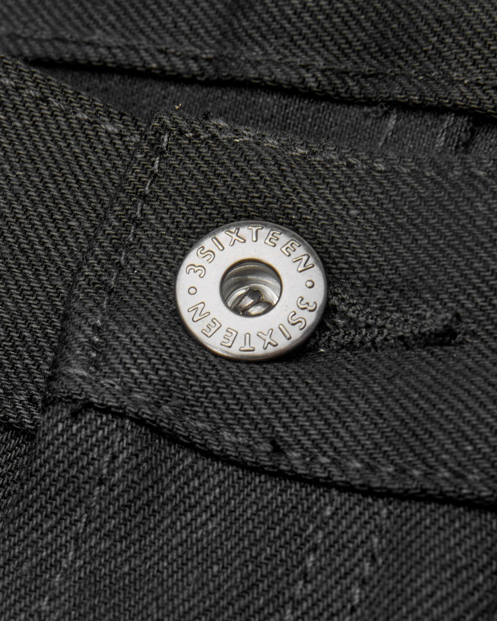 RS-220x 14.5oz Solid Black Selvedge Denim - Relaxed Straight Fit - 6
