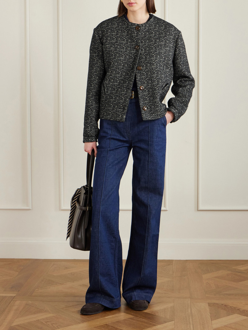 BLAZÉ MILANO Antalya Gliss Cropped Cotton-blend Tweed Jacket outlook