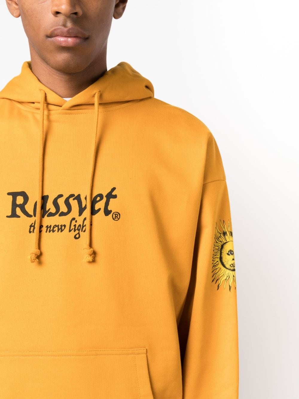 logo-print drawstring hoodie - 5