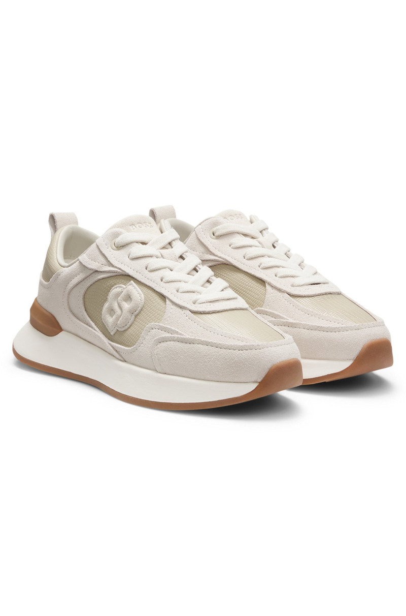 FAUX-SUEDE TRAINERS IN LIZARD-PRINT LEATHER 2