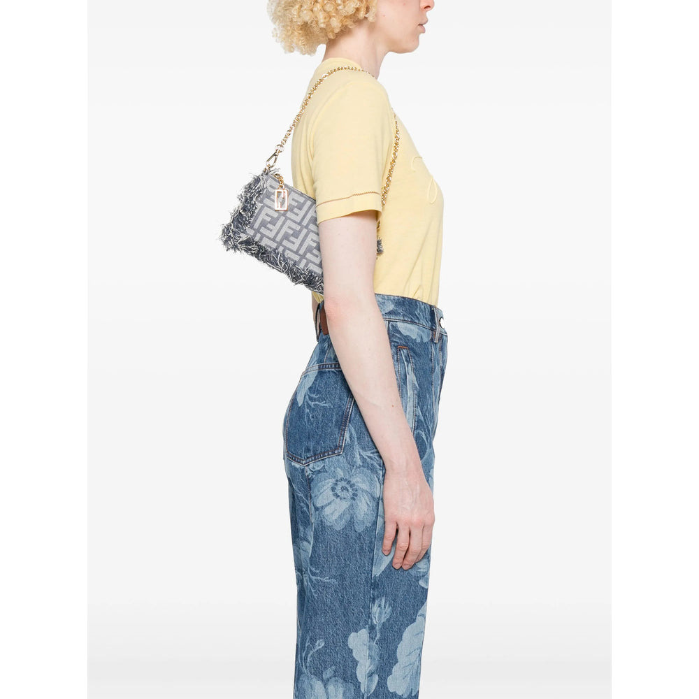 Fendi Blue Shoulder Bags Women - 4