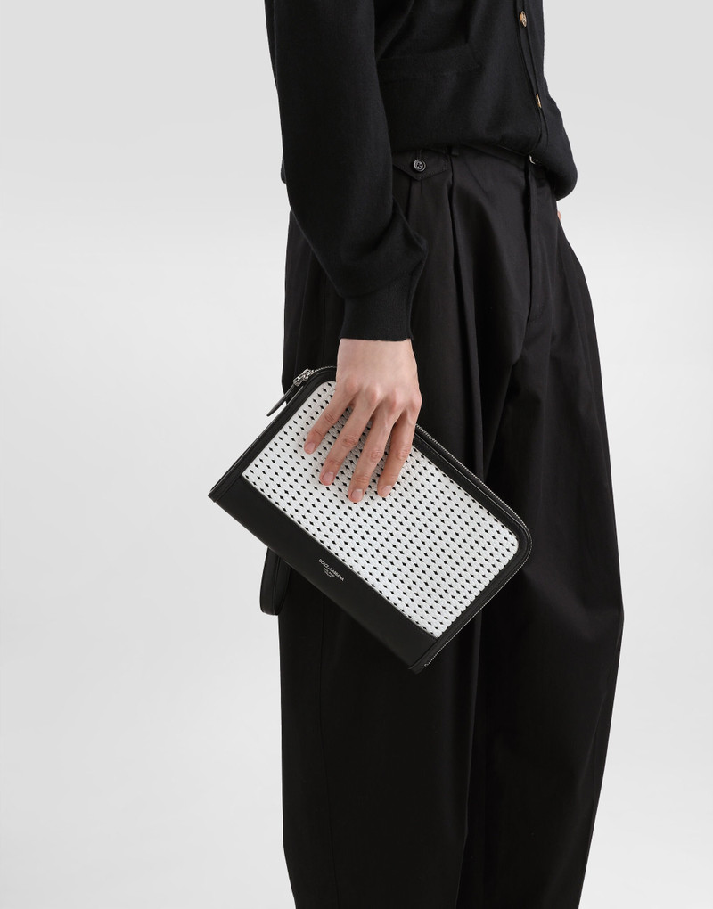 Dolce & Gabbana Atene plongé calfskin clutch bag outlook