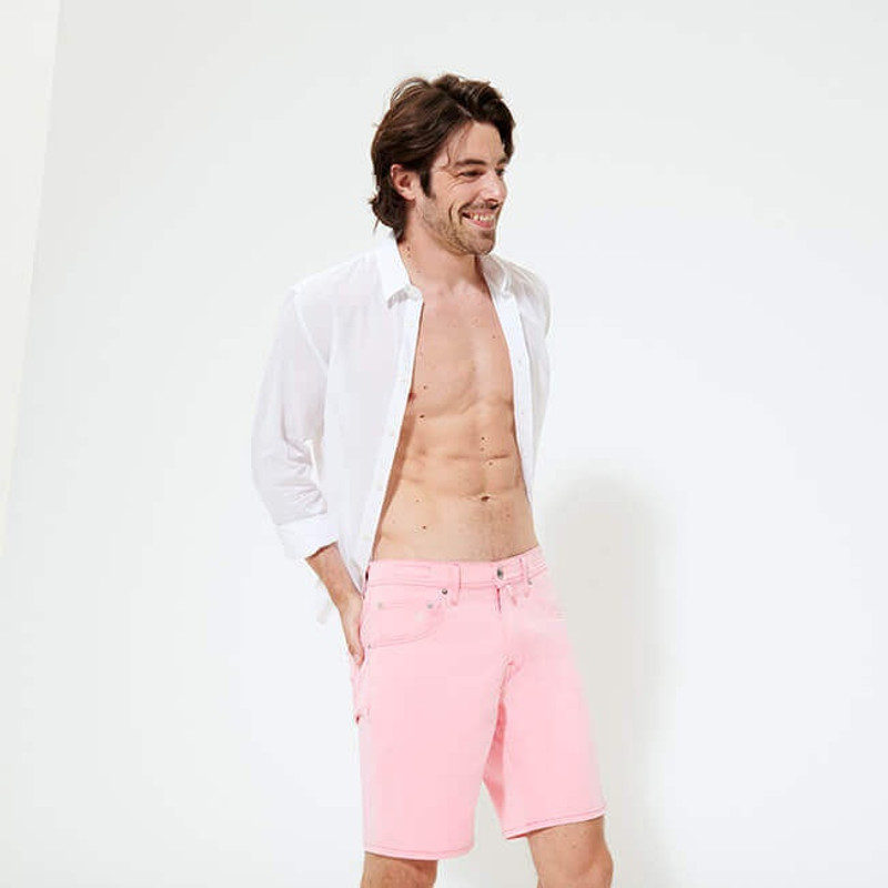 Men 5 Pockets Bermuda Shorts Neo Pink 3
