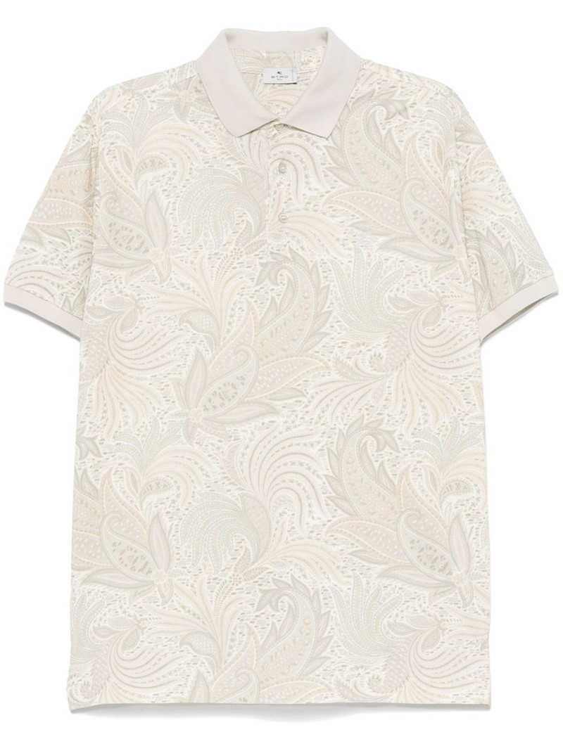 paisley-print polo shirt 1