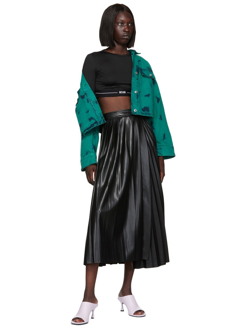 MSGM SSENSE Exclusive Blue Denim Jacket outlook