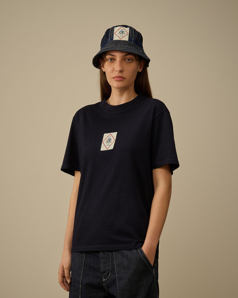 Indigo Jersey Logo T-Shirt 3