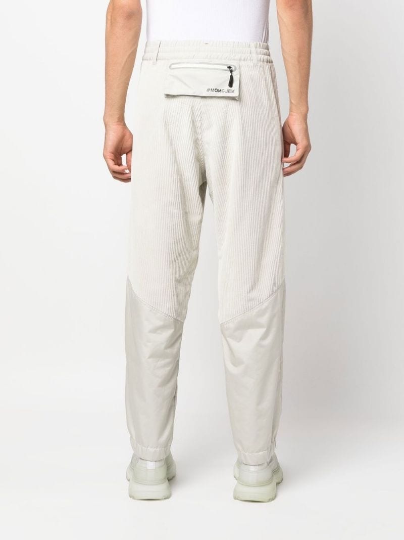 ribbed-detail trousers - 4
