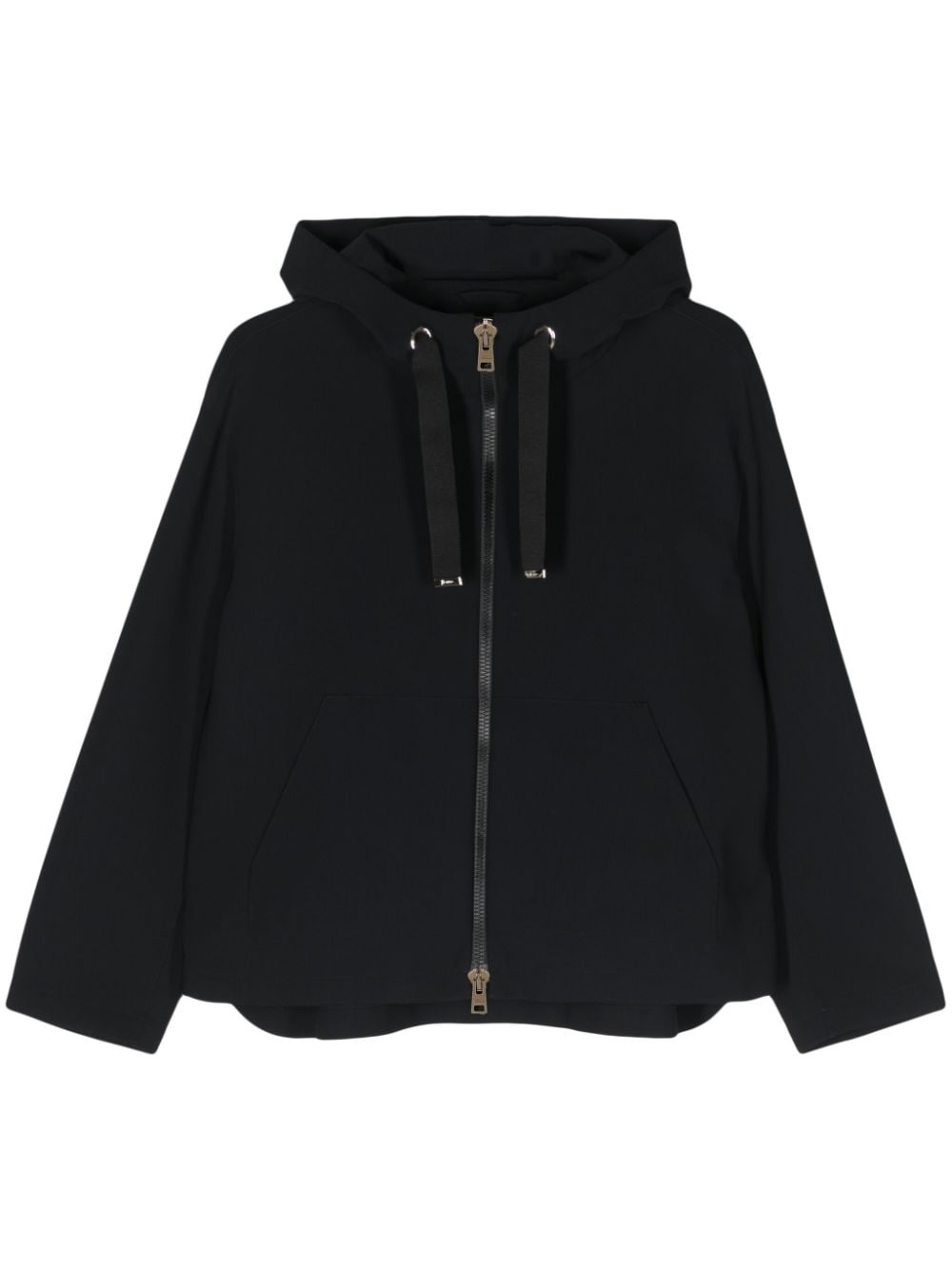 drawstring hooded jacket - 1