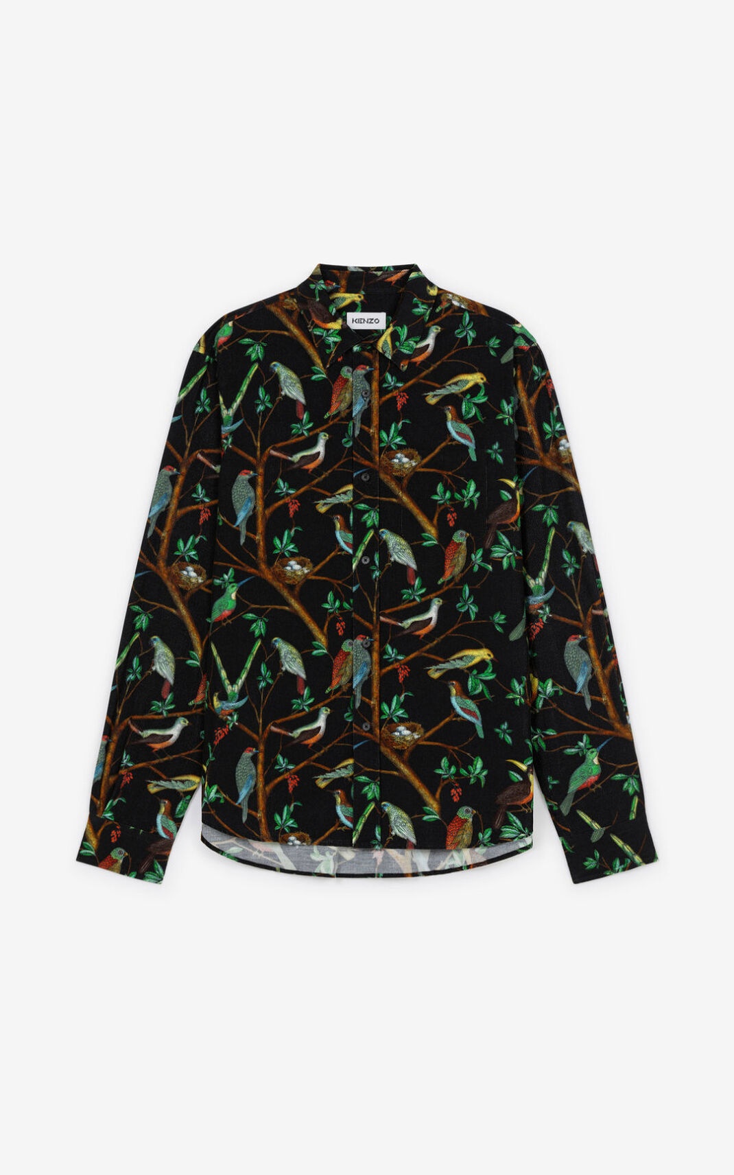 'Tapestry of birds' casual shirt - 1