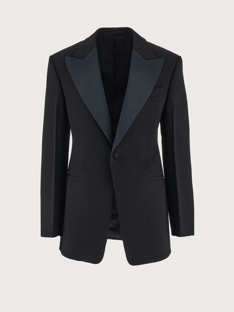 SINGLE BREASTED TUXEDO BLAZER 1