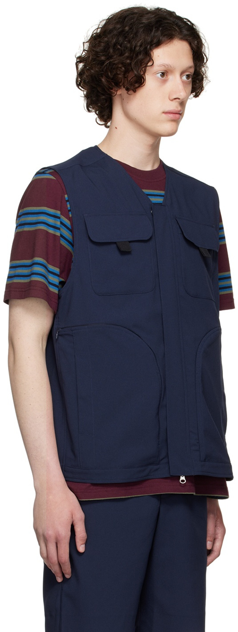 Wood Wood Blue Victor Vest outlook