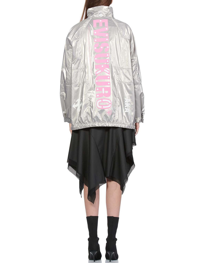EVISU Multi Print Reflective Pullover Windbreaker Jacket outlook