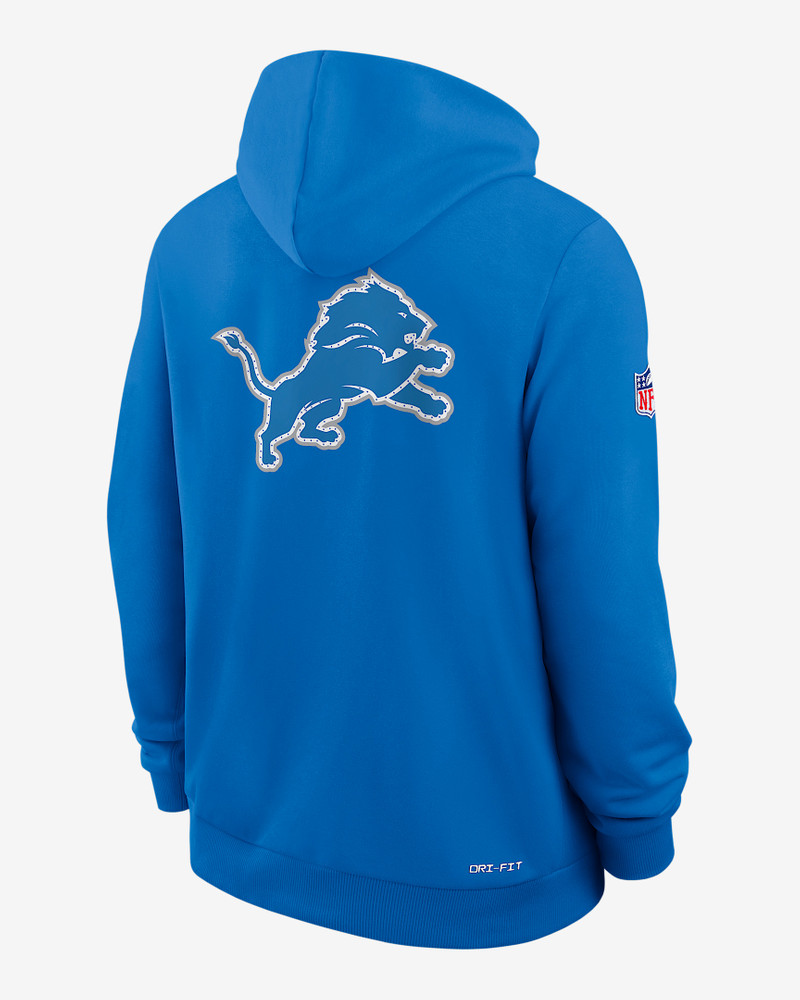 Nike Detroit Lions Utility Player Sideline Men's Nike Dri-FIT NFL Full-Zip Hoodie outlook