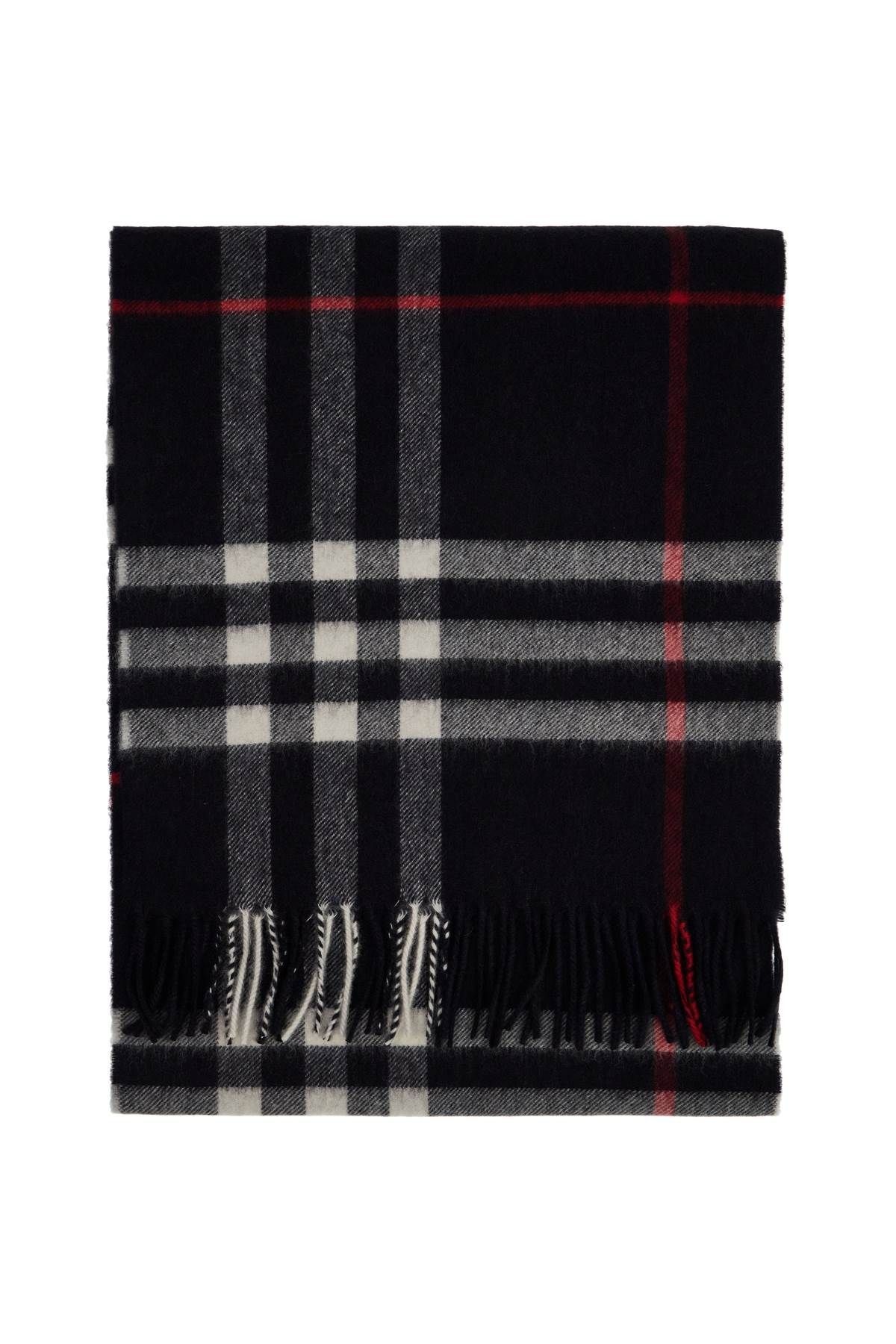 CHECK CASHMERE SCARF - 1