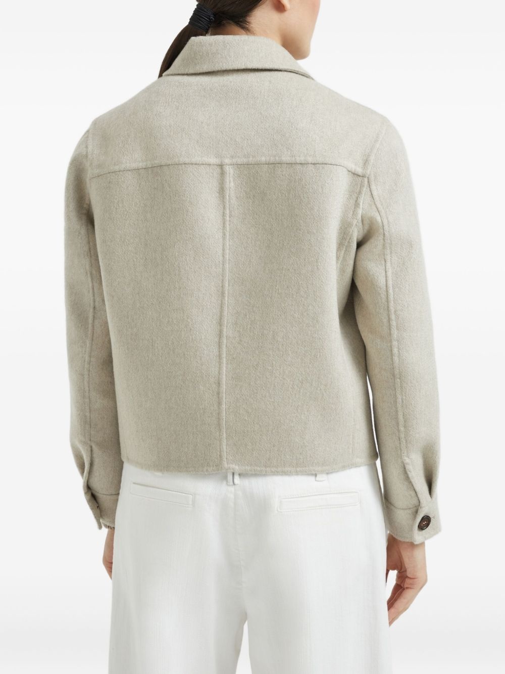 brushed-finish jacket - 5