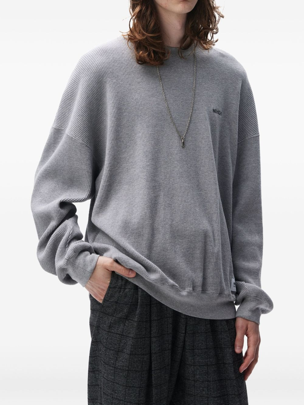 crew-neck long-sleeve sweater - 2