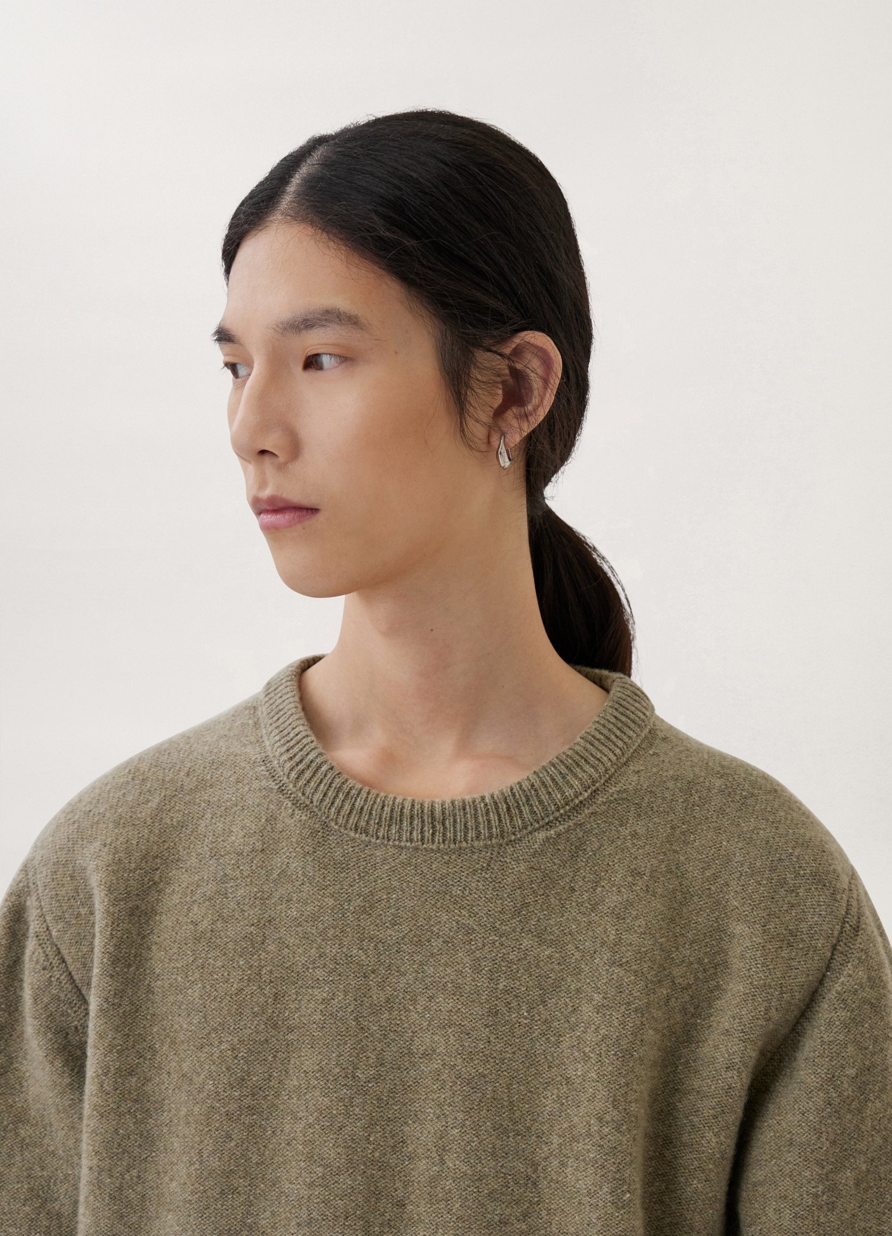 Lemaire CREW NECK SWEATER SOFT SHETLAND | REVERSIBLE