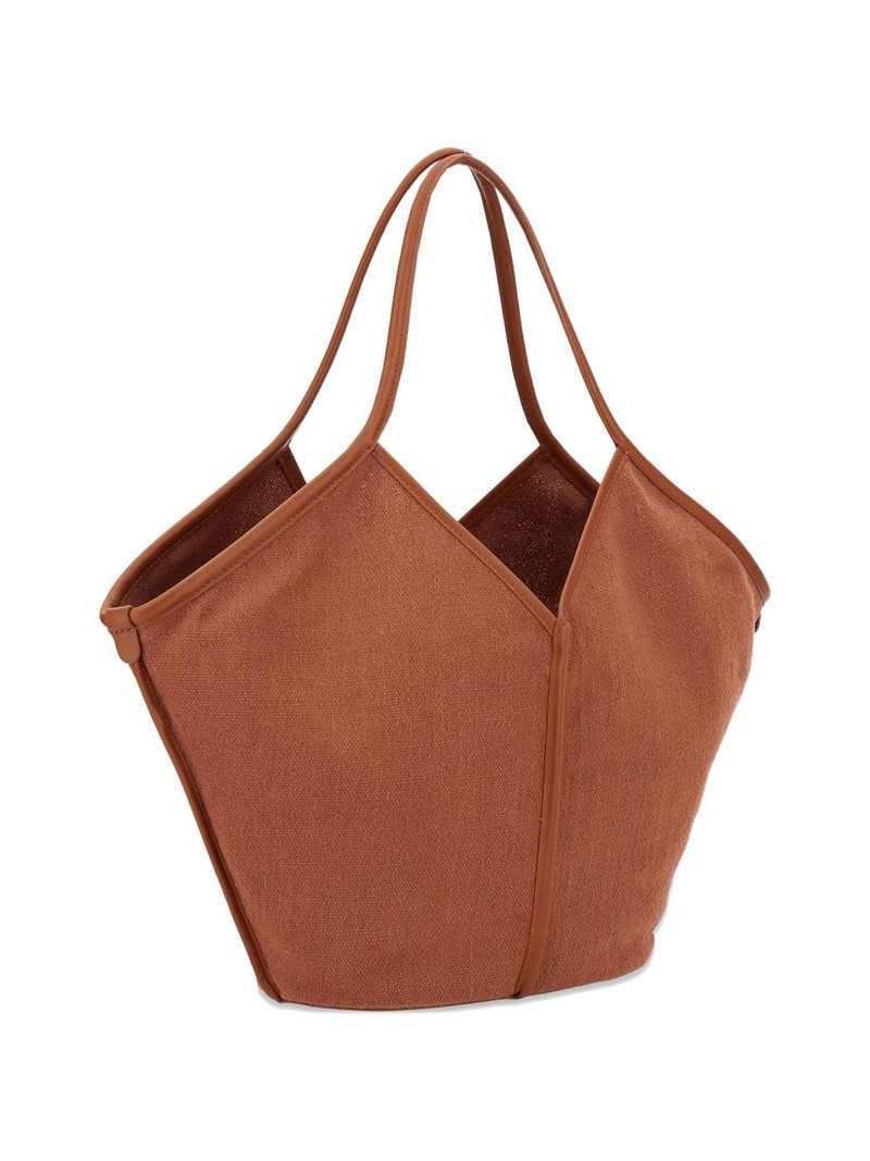 HEREU leather-trim tote bag outlook