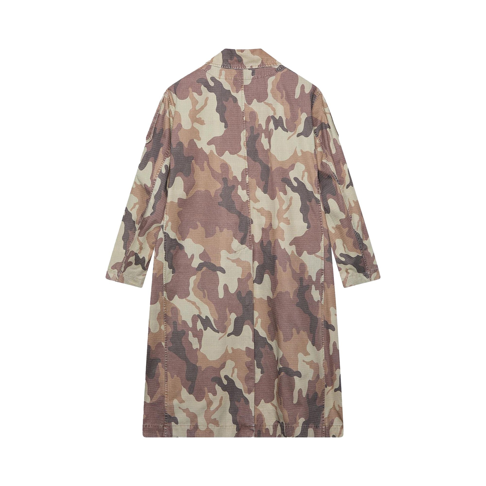 424 Reversible Light Trench Coat 'Camo' - 2