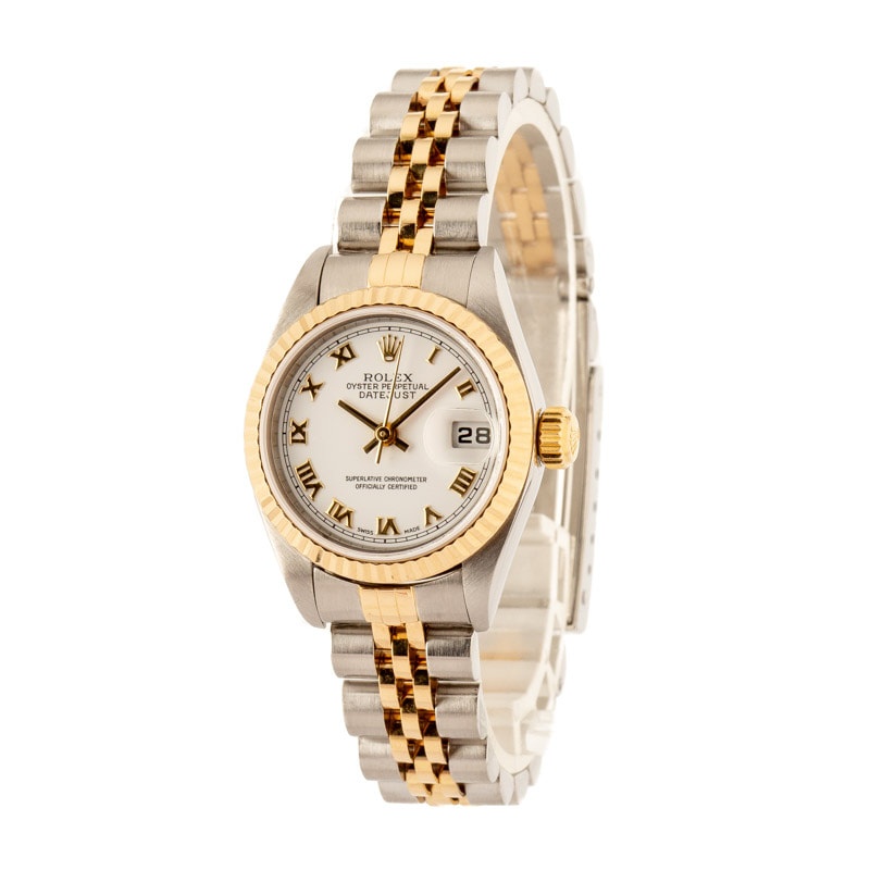 Used Rolex Datejust 79173 White Roman Dial - 2