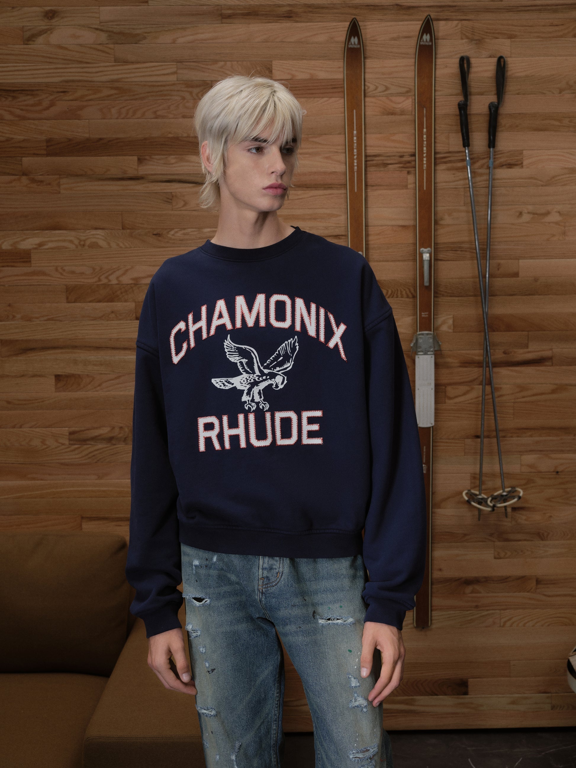 CHAMONIX CREWNECK NAVY - 6