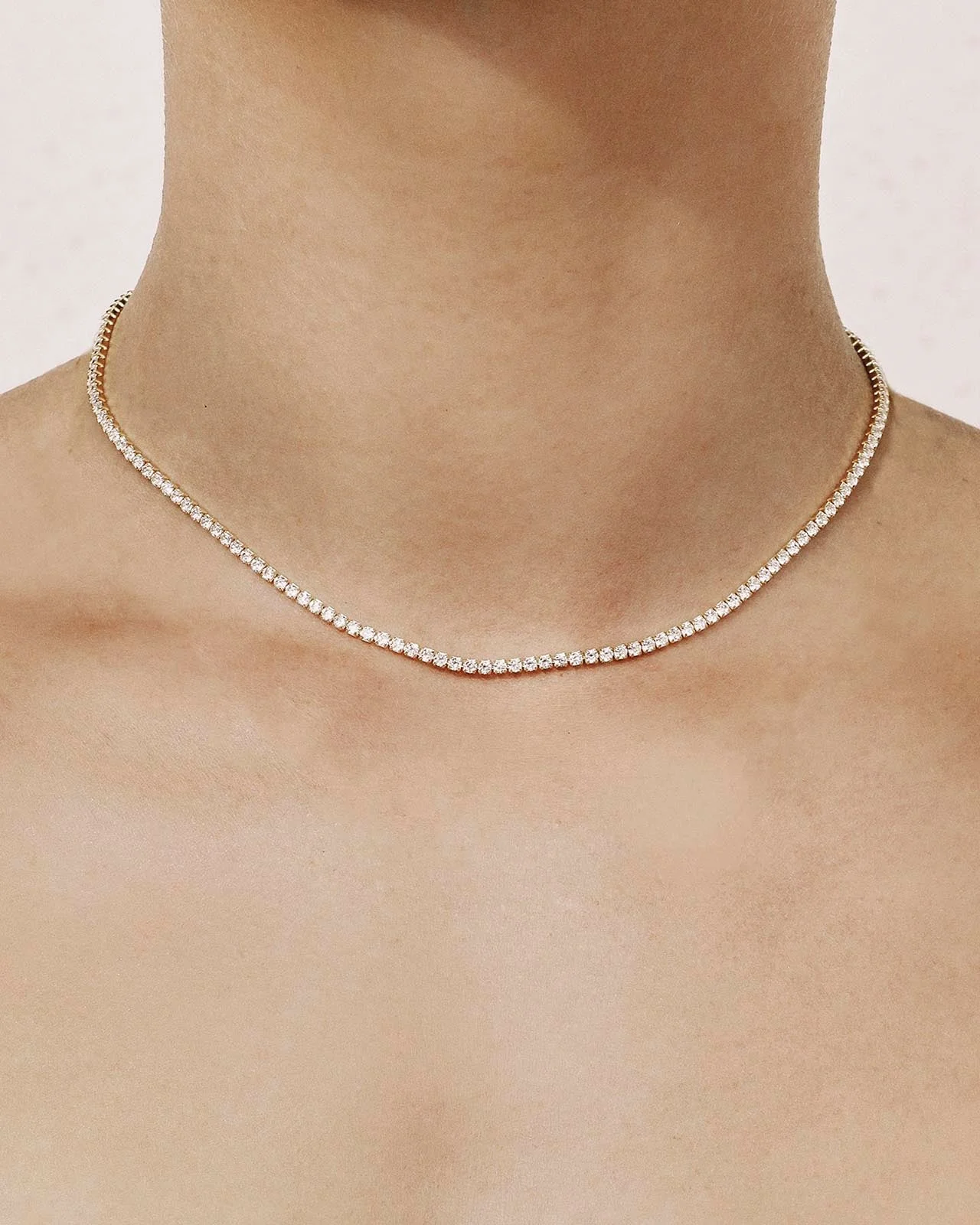Shashi Tennis Diamond Necklace - 1
