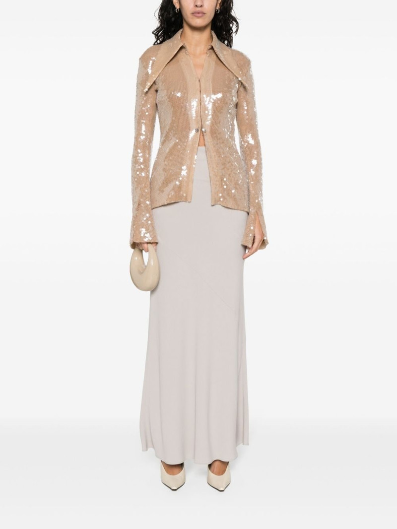 AMI Paris crepe maxi skirt outlook