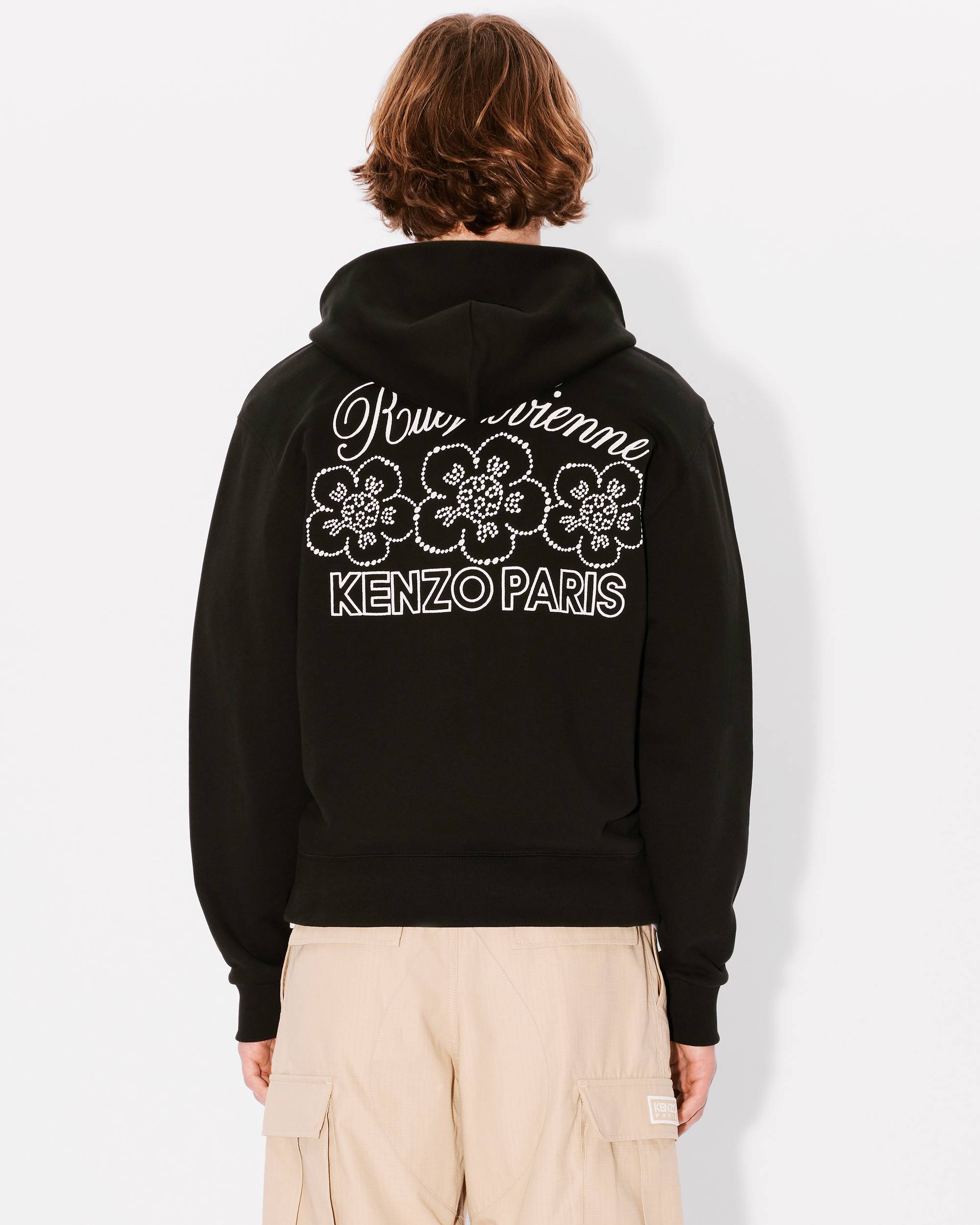 'KENZO Constellation' embroidered zipped hoodie - 4