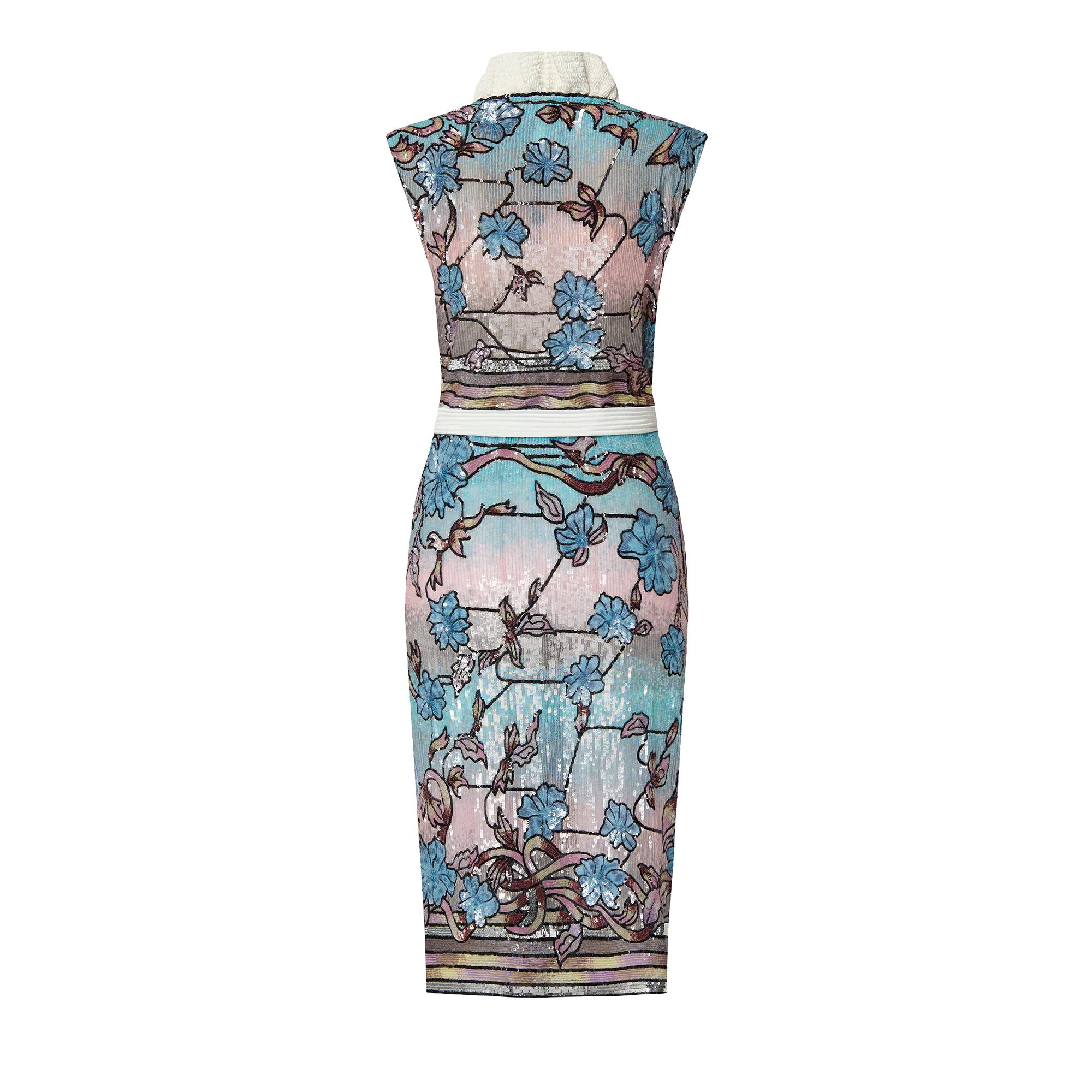 Asnières Sequin Ruffle Trim Wrap Dress - 3