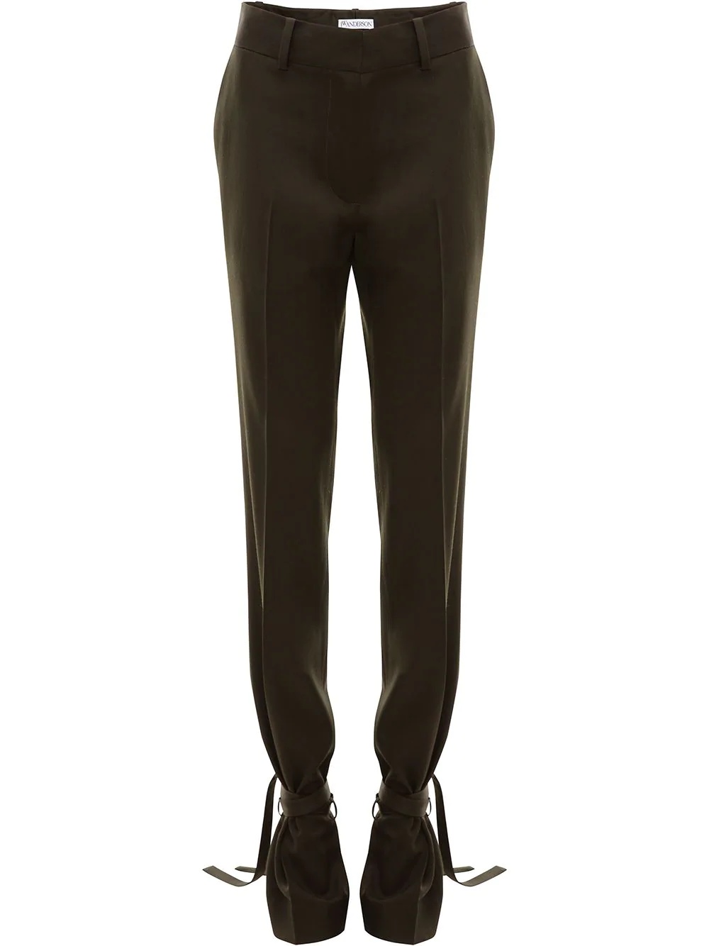 TIE HEM SLIM FIT TROUSERS - 1