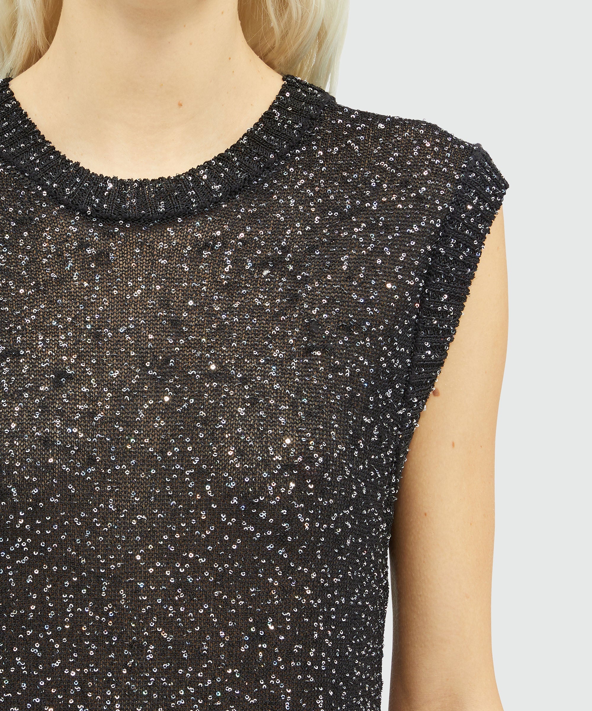 Glitter knit midi dress - 5