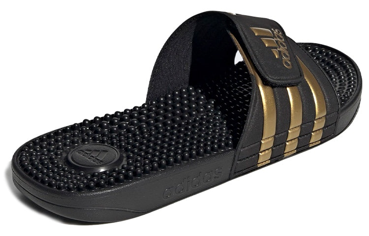 adidas Adissage Slides 'Black Gold Metallic' EG6517 - 4