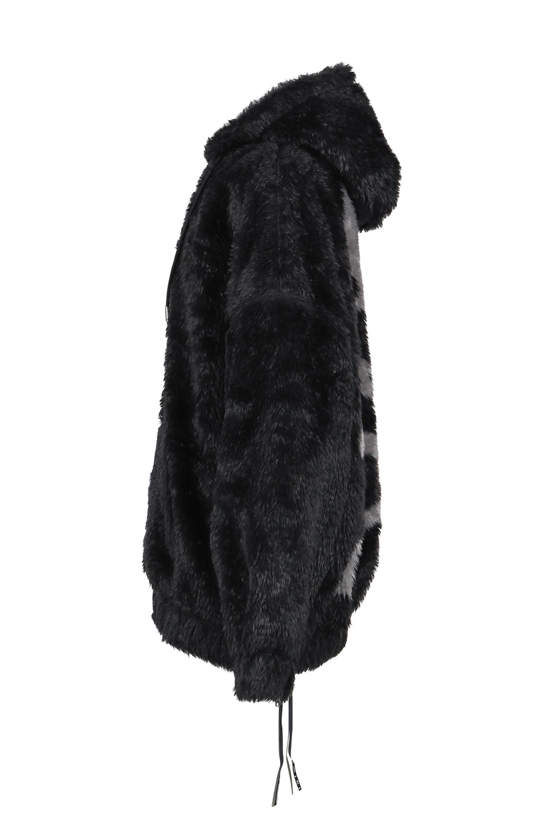 POLAR BEAR ZIP-UP HOODIE / BLK - 3