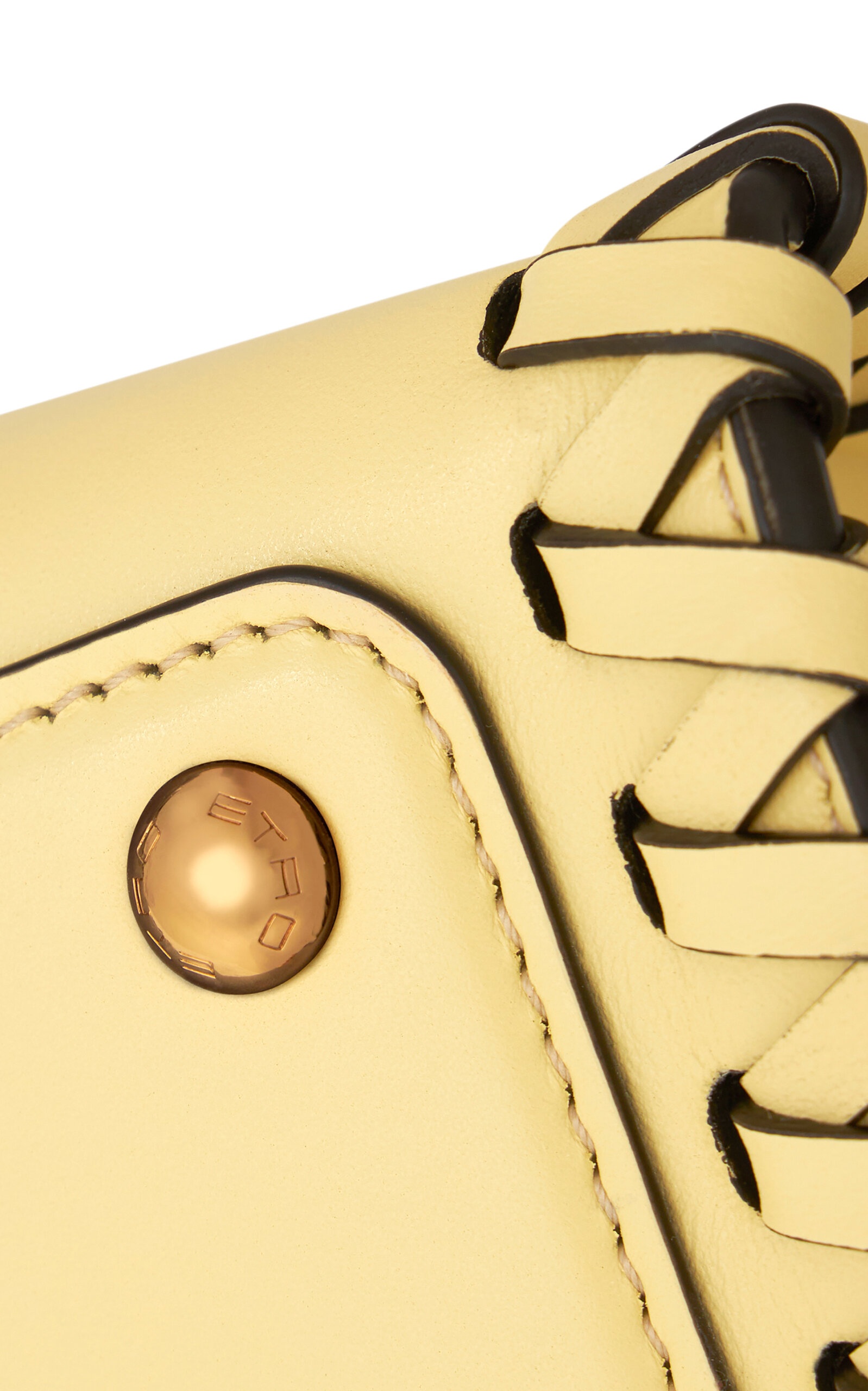 Mini Vela Leather Top Handle Bag yellow - 5